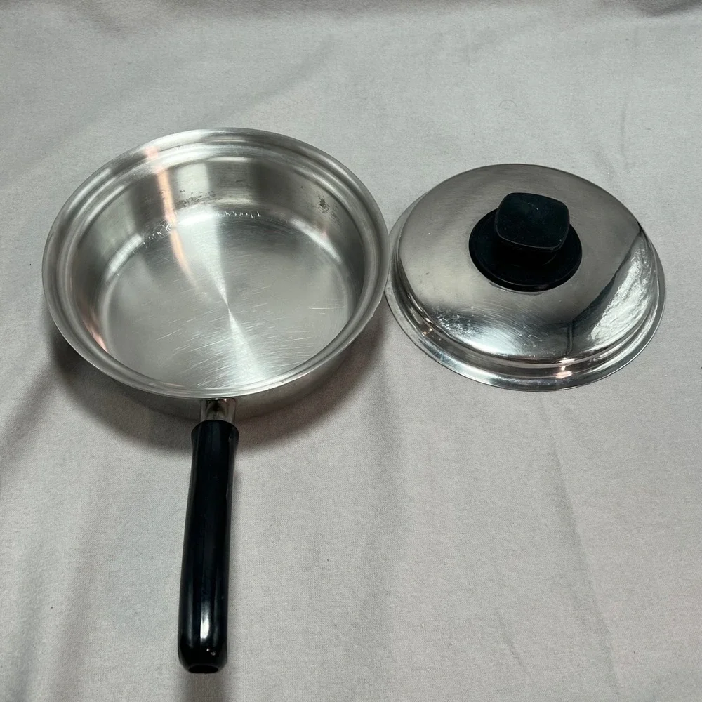 Vintage Vita Craft 5201 Penta-Ply 1.5 Qt Saucepan Skillet w/ Vapor Lid USA Made